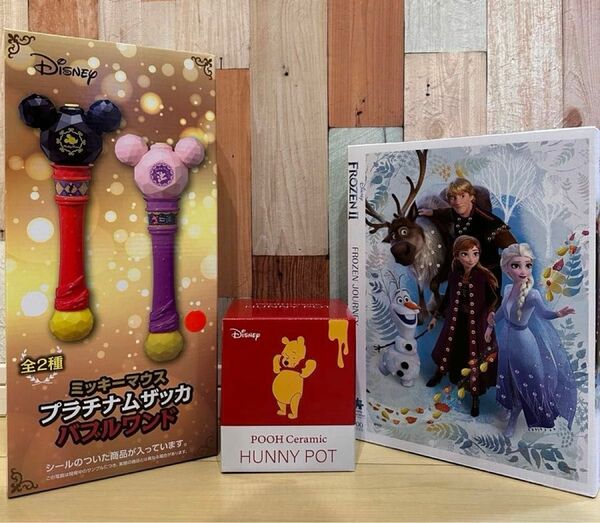 ディズニー まとめ売り アナと雪の女王 Frozen II パズル ミッキー バブルワンド プーさん ハニーポット