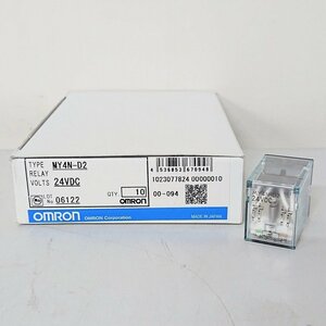 《G00723》OMRON (オムロン) MY4N-D2 24VDC ミニパワーリレー [10個入り] 未使用品 ▼