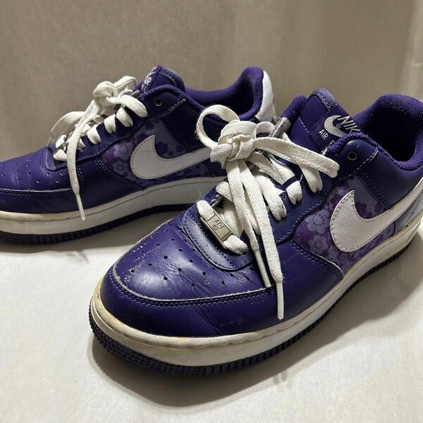 ナイキNIKE AIR FORCE 1 PURPLE さくら　スニーカー