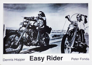 映画ポスター、『イージー・ライダー』EASY RIDER,,1969年米、大型ポスター、60x90cm、ピーター・ フォンダ、デニス・ホッパー監督