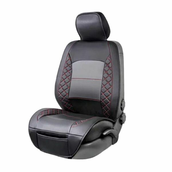 レザーシートカバー 赤 黒 車 Amazon BASIC 運転席 助手席