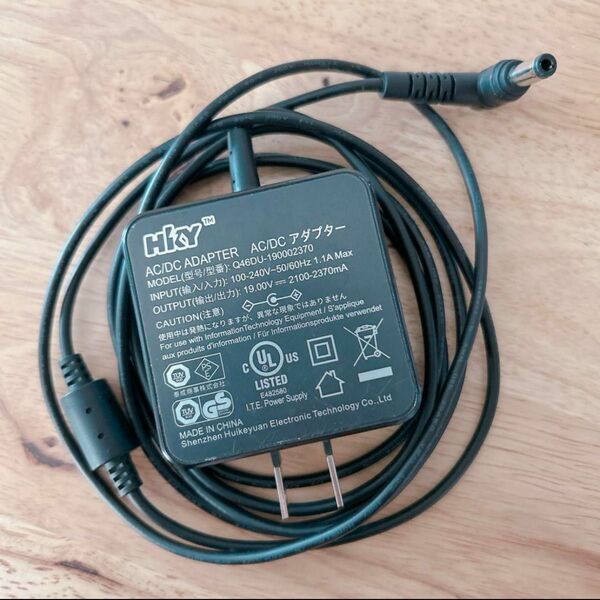 【PSE規格品】HKY 19V 2.37A Asus 電源ケーブル AC/DC アダプター