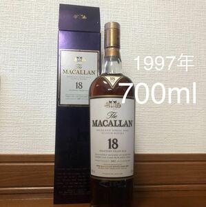 マッカラン 18年　1997年　700ml 箱付　MACALLAN 旧ボトル　オールドボトル　旧ボトル