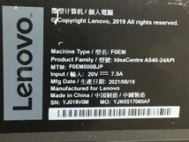 lenovo F0EM000BJP IdeaCentre A540-24API　Ryzen 5 3400GE 3.30GHz■現状品_画像4