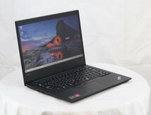 lenovo 20NE-CTO1WW ThinkPad E495 Win10　AMD Ryzen 7 3700U with Radeon Vega Mobile Gfx 2.30GHz 8GB 500GB HDD 他■現状品_画像2