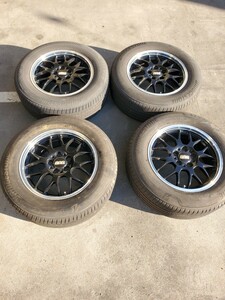 BBS RG716H RG-R FORGED 17×7.5J+38 PCD114.3 ブリジストン225/65R17 17年製 