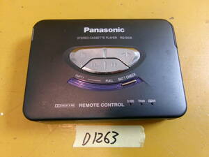 (D-1263)PANASONIC ポータブルカセットプレーヤー RQ-SX35 動作未確認 現状品