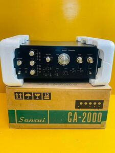 (K-1)SANSUI プリアンプ CA-2000 通電確認のみ 現状品