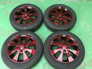 K31◆中古リペイント品◆SUZUKIワゴンR純正14×4.5J+45100/4Ｈ◆タイヤ155/65R144本Set◆ワゴンR・エブリー・アルト・スペーシア