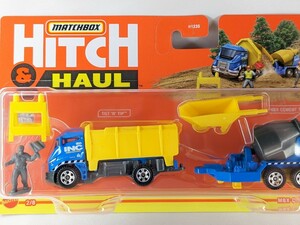 US版 マッチボックス ヒッチ&ホール 工事車両 ダンプ MBX Construction zone Tilt 'N' Tip MATCHBOX HITCH&HAUL