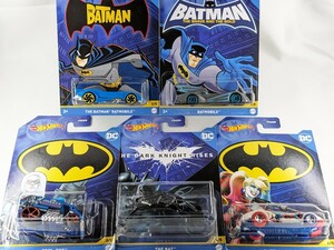 US版 ホットウィール DC バットマン バットモービル 全5種 セット HDG89 Hot Wheels BATMAN BATMOBILE 2022