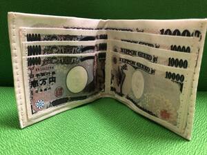 ★新品★日本銀行券10,000円柄★お札柄(お金一万円柄)二つ折り財布★