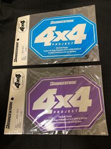 ★★★超レア 昭和 30年前 BRIDGESTONE 4x4 PROJECT ステッカー 2枚セット 新品★★★