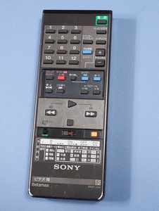 ソニー　Betamax ビデオデッキ用リモコン RMT-134