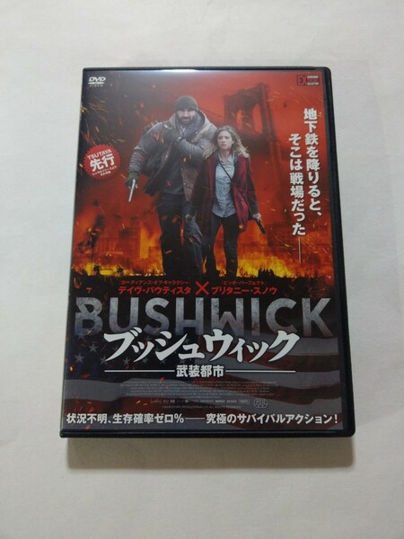 DVD【ブッシュウィック-武装都市-】　レンタル落ち　キズあり　英語音声／日本語吹替・字幕　デイヴ・バウティスタ　ブリタニー・スノウ