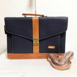  peace 203*① Double Fish double fish leather bag business bag briefcase shoulder bag men's navy 