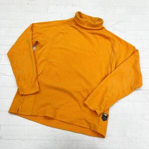 1347◎ Kappa カッパ ゴルフ ウェア トップス トレーナー タートルネック 長袖 ロゴ 刺繍 カジュアル オレンジ メンズM