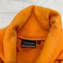 1347◎ Kappa カッパ ゴルフ ウェア トップス トレーナー タートルネック 長袖 ロゴ 刺繍 カジュアル オレンジ メンズM_画像4