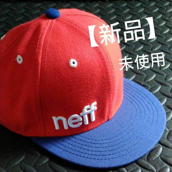 BRAND NEW WITH TAGS Neff DAILY Adjustable OSFA Snap Hat RED/BLUE 