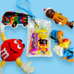 キャンディバッグ ハンドメイド キーホルダー アメキャラ アメトイ ジャラジャラキーホルダー シンプソンズ