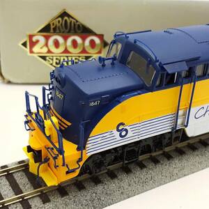 HO PROTO 2000 #8699 CHESAPEAKE & OHIO BL2 DIESEL LOCOMOTIVE #1847