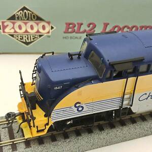 【ジャンク】HO PROTO 2000 #8699 CHESAPEAKE & OHIO BL2 DIESEL LOCOMOTIVE #1847