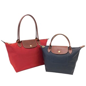 1円 ■ 美品あり ロンシャン 2点セット トート・ハンドバッグ ナイロン・レザー LONGCHAMP ■E.Bmu.An-10