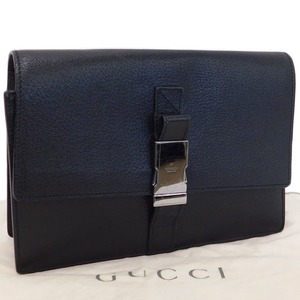 1円 ■ 極美品 グッチ セカンドバッグ 131213 ブラック系 レザー お出かけ 小さめ GUCCI ■E.Bgg.hP-5