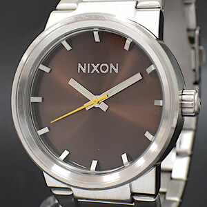 1円 ◆正規品 美品 NIXON ニクソン 腕時計 SHOOT TO THRILL THE CANNON メンズ クオーツ ブラウン文字盤◆E.Bsg.s3-31