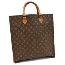 1円 ◆定価17万 良品 LOUIS VUITTON ルイヴィトン ハンドバッグ サックプラ M51140 モノグラム ブラウン◆E.Cssl.oR-11_画像1