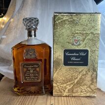 ●○旧ボトル Canadian Club Classic カナディアンクラブクラシック 12年 ウイスキー 1000ml 40% 未開栓 箱あり 古酒○●_画像1