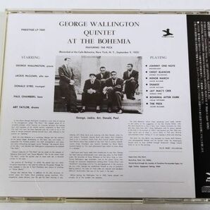373-335/CD/ジョージ・ウォーリントン/ライヴ・アット・カフェ・ボヘミア George Wallington Quintet at The Bohemiaの画像3