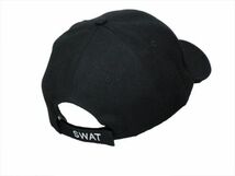 【新品】ベースボールキャップ SWAT2 米国 ミリタリーキャップ 黒色 ブラック_画像4