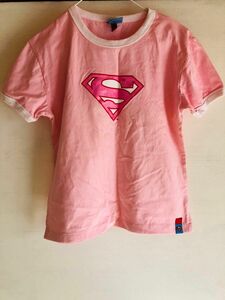 スーパーガール　半袖Tシャツ　XL レトロ　美品　未使用　キッズ　レディース
