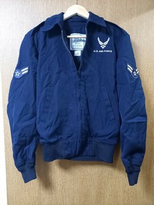 実物 米軍 放出品 美品 U.S.AIR FORCE DSCP Wings Collection 36S 空軍 軽量ライナー付きジャケット 紺系 刺繍