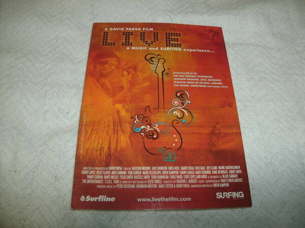 送料込み 輸入盤DVD A DAVID PARSA FILM LIVE a MUSIC and SURFING experience...