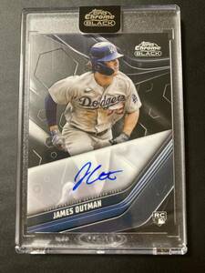 2023 TOPPS CHROME BLACK JAMES OUTMAN RC AUTO 直書きサイン　DODGERS 