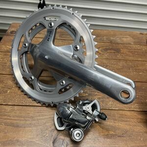 SHIMANO 105 FC-5600 オマケでRD-5600付き 170 52-39 小傷ありますが綺麗です。シマノ 10S シルバークランク