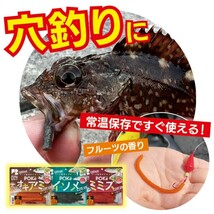 ヒロキュー［ポケイソメ］太１細１の計２個　　釣りエサ　ワーム　投釣り　穴釣り　_画像4