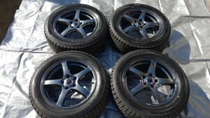 PIAAホイール+バリ溝【2023年製造】 WINTER MAXX WM02 225/55R17 101T XL 4本セット スタッドレスタイヤ　ダンロップ 