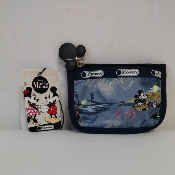 未使用 レスポートサック LeSportsac ティッシュケース ポーチ Mickey ミッキー ミニー ハワイ限定 