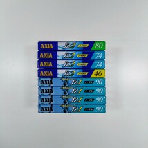 [未開封品] AXIA カセットテープ J'z2 80・74x2・46(ハイポジション）4本、J'z1 90x4（ノーマルポジション）4本、 計8本セット_画像3