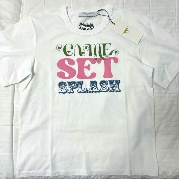 【新品】XS メゾンキツネ 白 GAME SET SPLASH Tシャツ
