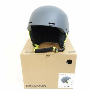 使用数回 22/23 SALOMON BRIGADE ASIAN-FIT/Mサイズ/56-59cm/500g スキー ヘルメット サロモン ブリゲード