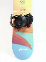 中古 16/17 SALOMON CRESCENT レディース143cm HEAD ビンディング付きスノーボード サロモン クレセント ヘッド_画像3