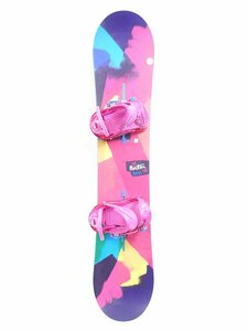 中古 16/17 BURTON GENIE レディース138cm STILETTO ビンディング付きスノーボード バートン ジーニー スティレット