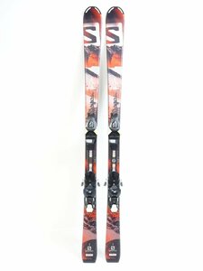 中古 子ども用 13/14 SALOMON Q-MAX JR ジュニア 140cm EZY TRACK ビンディング付きスキー サロモン キューマックス