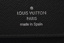 ルイヴィトン 中古 財布 LOUIS VUITTON 長財布/ジッピーウォレット ヴェルティカル タイガ ブラック/ブルー M30569_画像7