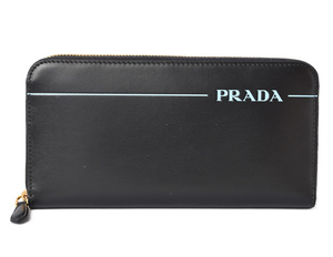 プラダ アウトレット 財布 PRADA 長財布 1ML506 CITY CALF/カーフ NERO/ブラック