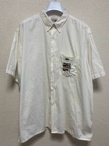 70's 80's CHEMISE LACOSTE フランスラコステ フレンチラコステ ヴィンテージ シャツ ボタンダウン 半袖シャツ 45 フランス製